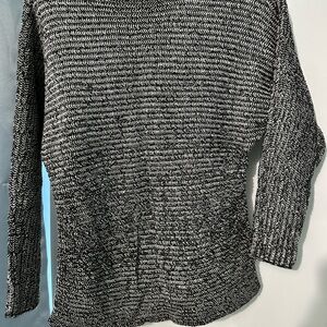 a.n.a Black and White Cowl Neck Sweater
